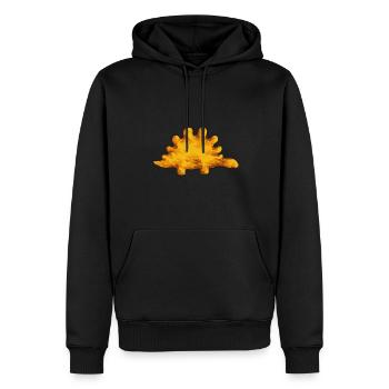 Dino Nuggets Dinosaurier Chicken Nuggets - Männer Premium Bio Hoodie - Schwarz - Vorne - Nico (187cm)