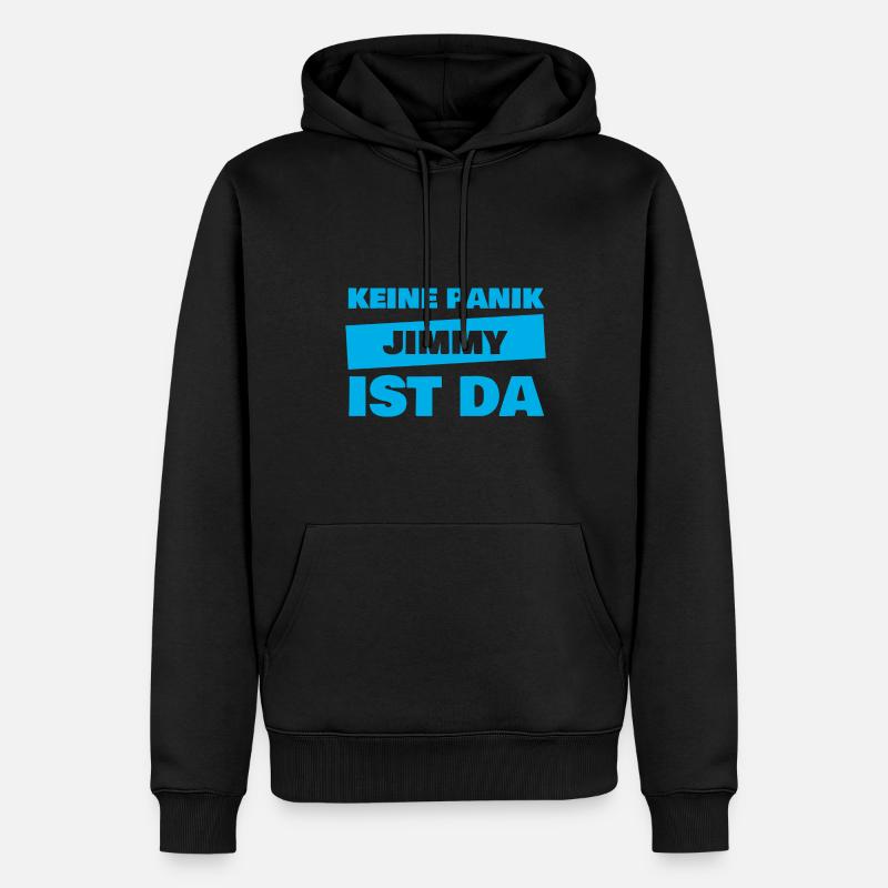 Jimmy - Männer Premium Bio Hoodie - Schwarz