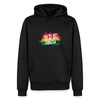 i Support Every HBCU Student Alumni Black Teacher - Männer Premium Bio Hoodie - Schwarz - Vorne - Nico (187cm)
