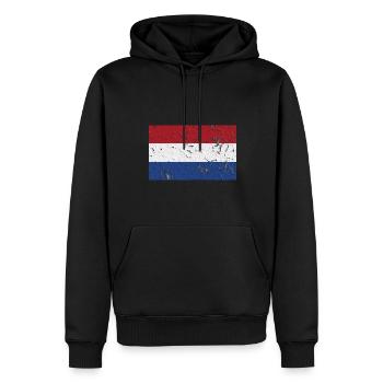 Pays-Bas - Sweat à capuche Premium bio Homme - noir - Devant - Nico (187cm)