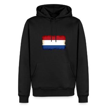 Pays-Bas en tant que Pays-Bas - Sweat à capuche Premium bio Homme - noir - Devant - Nico (187cm)