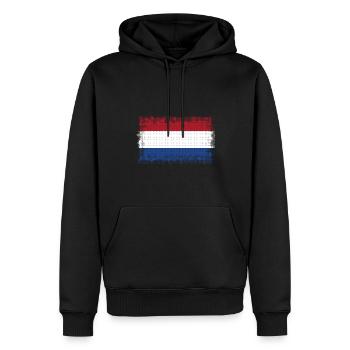 Pays-Bas en tant que Pays-Bas - Sweat à capuche Premium bio Homme - noir - Devant - Nico (187cm)