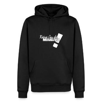 Minerva - Men’s Premium Organic Hoodie - black - Front - Nico (187cm)