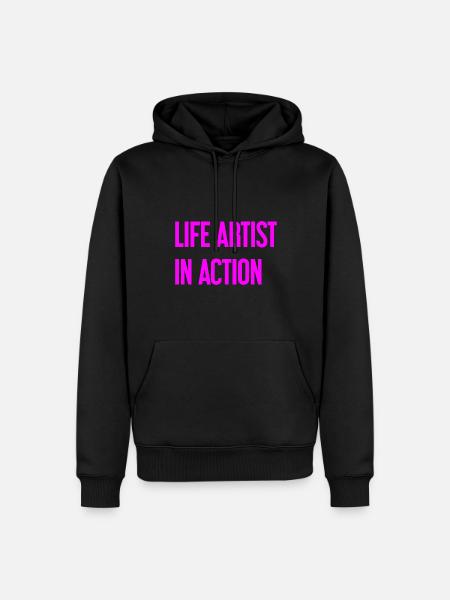 Bon vivants in action - Men’s Premium Organic Hoodie - black