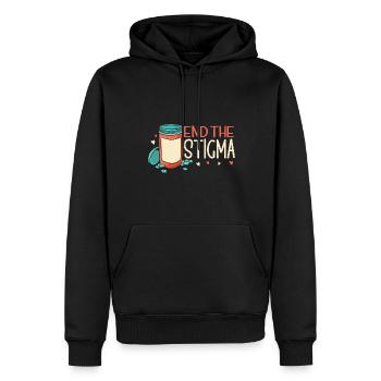 Anxiety Depression Mental Health - Men’s Premium Organic Hoodie - black - Front - Nico (187cm)