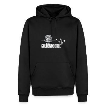 Goldendoodle Doodle Chien - Sweat à capuche Premium bio Homme - noir - Devant - Nico (187cm)