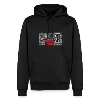 Scottish Terrier Scottie Hund - Männer Premium Bio Hoodie - Schwarz - Vorne - Nico (187cm)