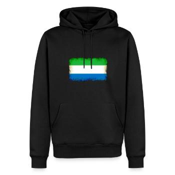 Leone als Sierra - Männer Premium Bio Hoodie - Schwarz - Vorne - Nico (187cm)