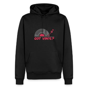 Got Vinyl Records Turntable DJ Vintage Vinyl - Männer Premium Bio Hoodie - Schwarz - Vorne - Nico (187cm)
