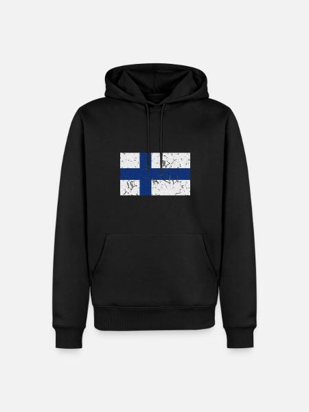 Finland - Men’s Premium Organic Hoodie - black