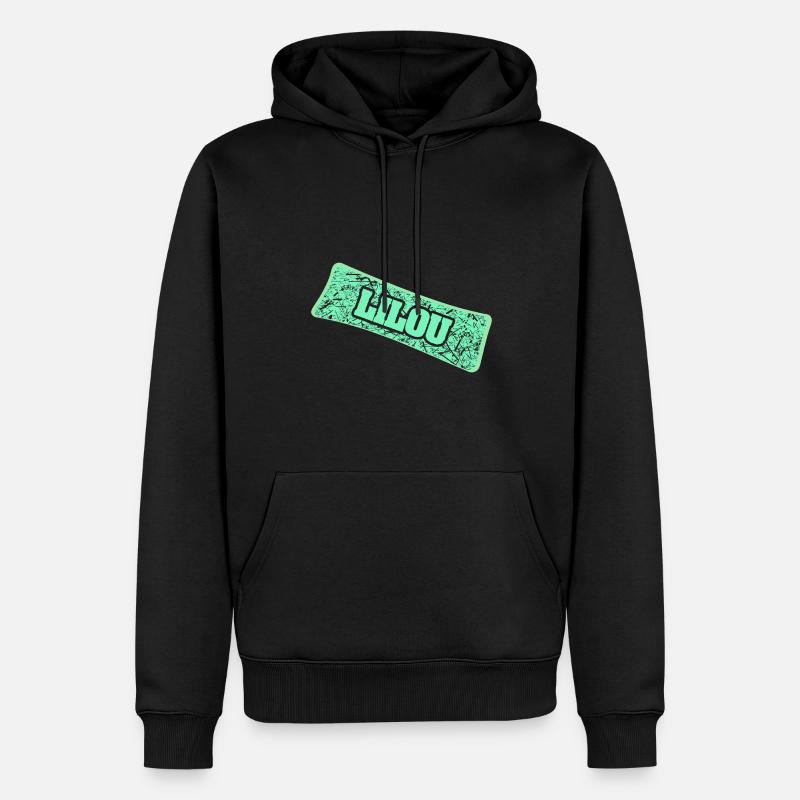 Cadeau pour Lilou - Sweat à capuche Premium bio Homme - noir