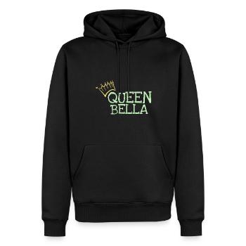 Bella - Men’s Premium Organic Hoodie - black - Front - Nico (187cm)