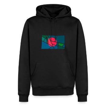 Bangladesch - Männer Premium Bio Hoodie - Schwarz - Vorne - Nico (187cm)