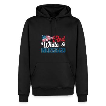Memorial Day Fourth July USA American Patriotisc - Men’s Premium Organic Hoodie - black - Front - Nico (187cm)