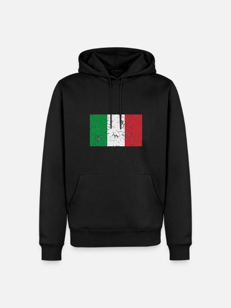 Italy - Men’s Premium Organic Hoodie - black