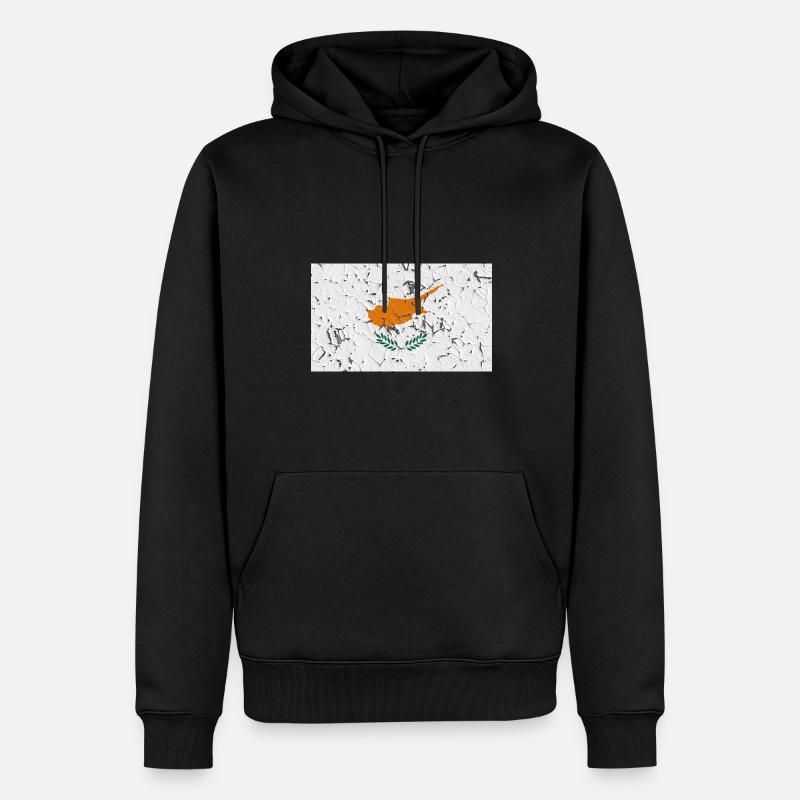 Chypre - Sweat à capuche Premium bio Homme - noir
