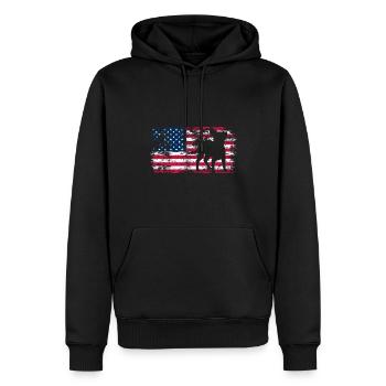 Chiweenie Chien - Sweat à capuche Premium bio Homme - noir - Devant - Nico (187cm)