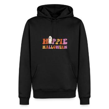 Feiern Sie Halloween Hippie Lifestyle Spooky Vibes - Männer Premium Bio Hoodie - Schwarz - Vorne - Nico (187cm)