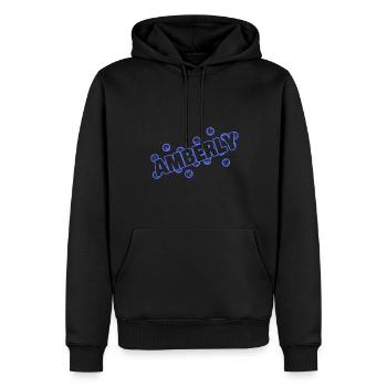 Liebe Amberly - Männer Premium Bio Hoodie - Schwarz - Vorne - Nico (187cm)