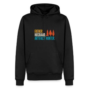 Arrowhead Hunting Pfeilspitzen Sammler - Männer Premium Bio Hoodie - Schwarz - Vorne - Nico (187cm)