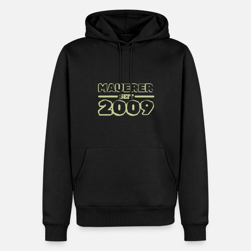 2009 2009 - Männer Premium Bio Hoodie - Schwarz