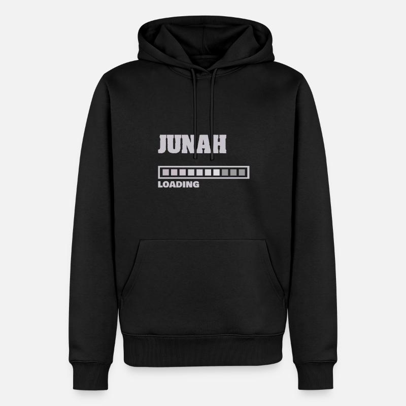 Bébé Junah - Sweat à capuche Premium bio Homme - noir