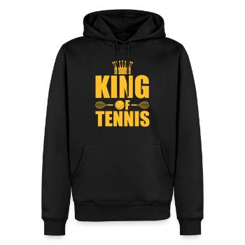King of tennis - Männer Premium Bio Hoodie - Schwarz - Vorne - Nico (187cm)