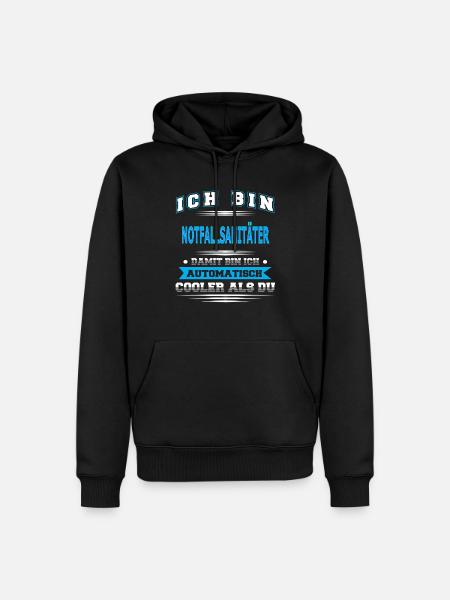 NOTFALLSANITÄTER - Männer Premium Bio Hoodie - Schwarz