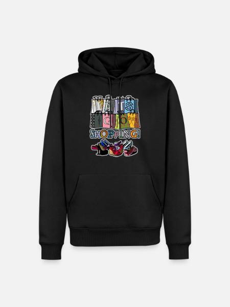 Shopping - Sweat à capuche Premium bio Homme - noir