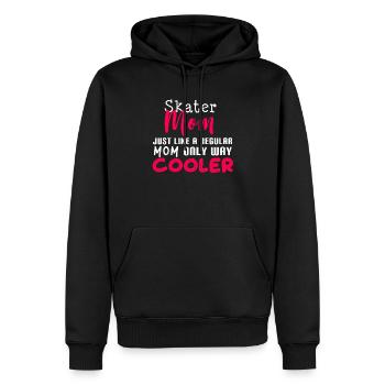Skater Mama - Männer Premium Bio Hoodie - Schwarz - Vorne - Nico (187cm)