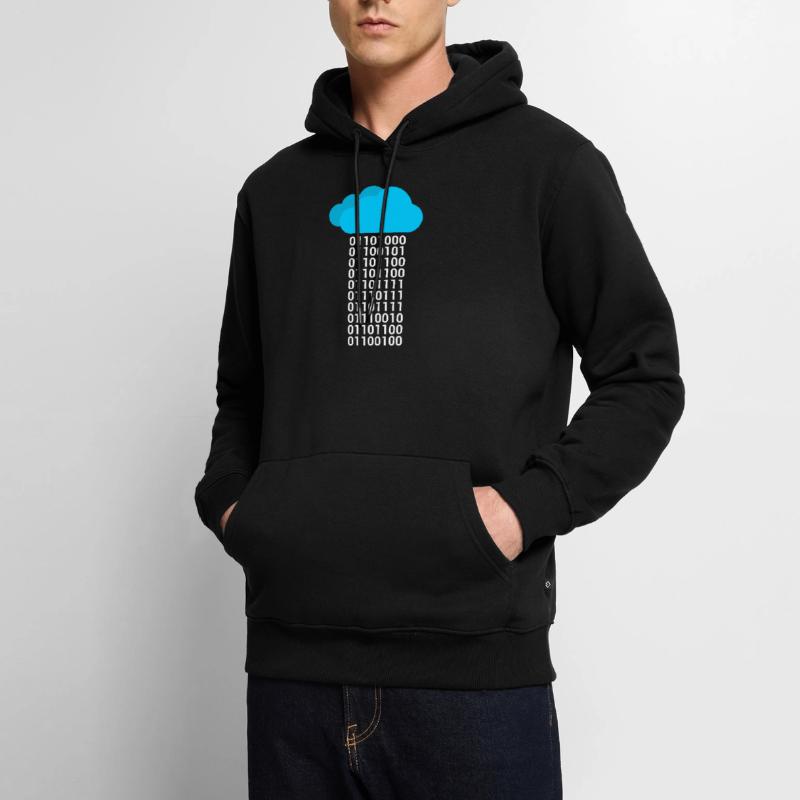Informatique Binary Cloud Cloud Sweat à capuche Premium bio Homme