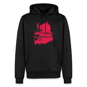 Bester Kraftfahrer Ostdeutschland - Männer Premium Bio Hoodie - Schwarz - Vorne - Nico (187cm)