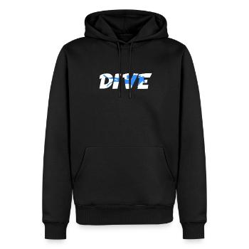 Scuba Diving Plongeur - Sweat à capuche Premium bio Homme - noir - Devant - Nico (187cm)