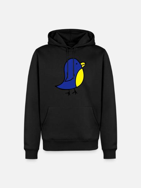 cute-bird - Men’s Premium Organic Hoodie - black