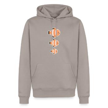 Süßes Goldfisch Aquarium - Männer Premium Bio Hoodie - Taupe - Vorne - Nico (187cm)