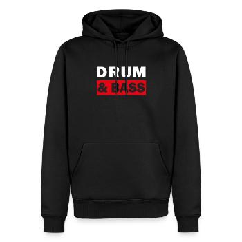 Drum And Bass - Männer Premium Bio Hoodie - Schwarz - Vorne - Nico (187cm)