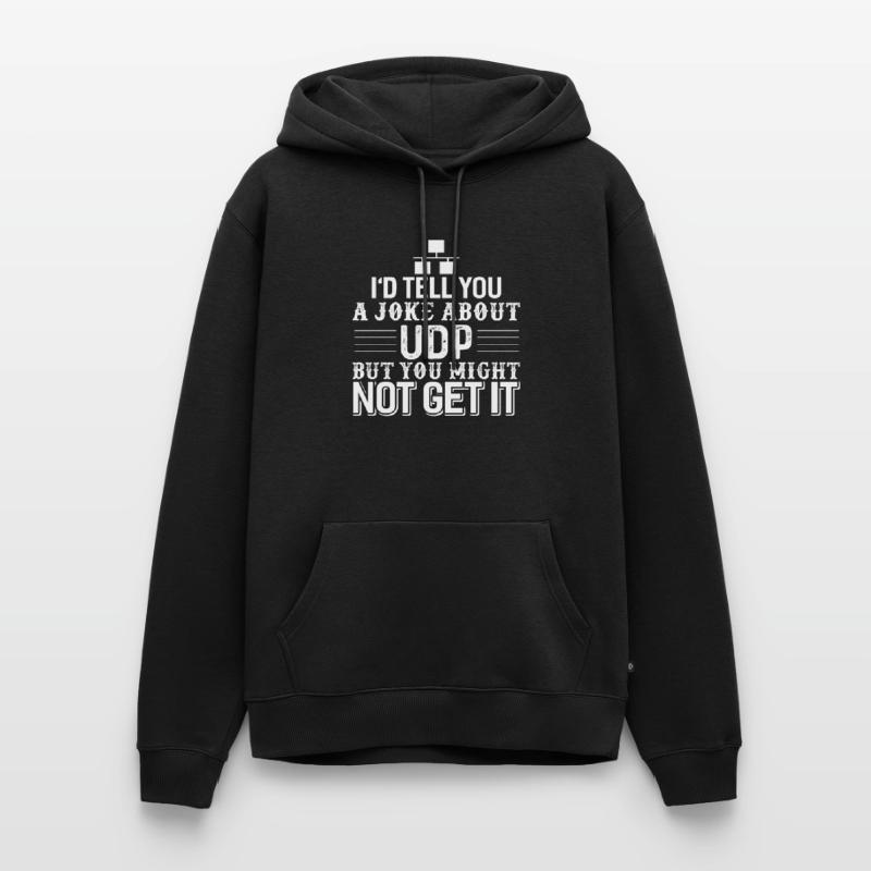 Computer Science Programmer UDP Joke Men’s Premium Organic Hoodie