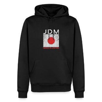 Auto Japan JDM Cars - Männer Premium Bio Hoodie - Schwarz - Vorne - Nico (187cm)