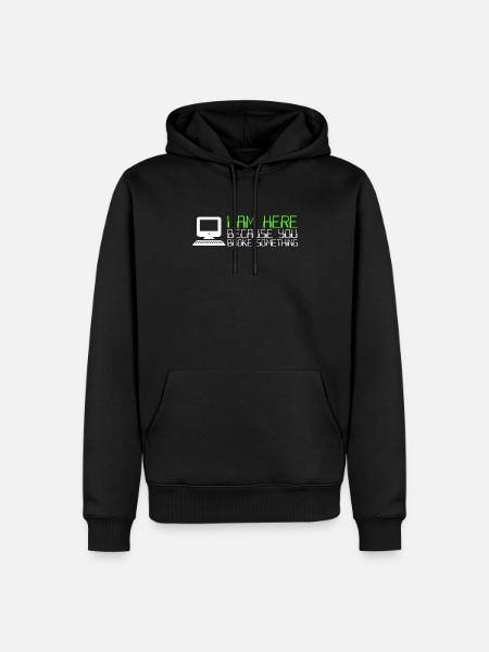 IT Computer IT Support IT Tickersystem - Männer Premium Bio Hoodie - Schwarz
