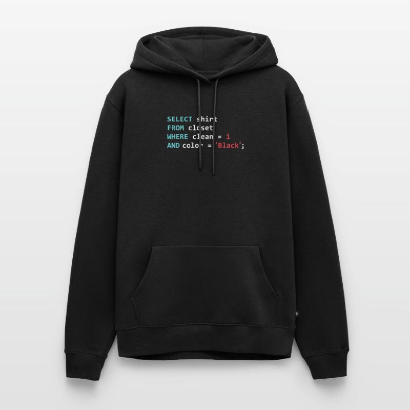 Programmeur Datanbank Funny SQL Query Sweat à capuche Premium bio Homme