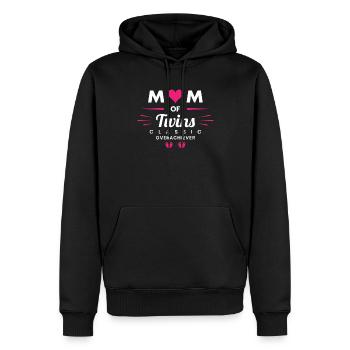 Twins Mom Funny Mother Of Twins - Männer Premium Bio Hoodie - Schwarz - Vorne - Nico (187cm)