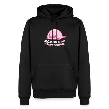 Blobfish Is My Spirit Animal Funny Blobfish Meme - Men’s Premium Organic Hoodie - black - Front - Nico (187cm)