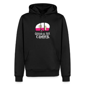 Lustiges Camper Mama Camping Königin - Männer Premium Bio Hoodie - Schwarz - Vorne - Nico (187cm)