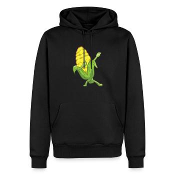 Tupfen Mais Niedlich tanzende Maisgeschenke für - Männer Premium Bio Hoodie - Schwarz - Vorne - Nico (187cm)