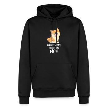 Beste Shiba Inu Mama der Welt - Männer Premium Bio Hoodie - Schwarz - Vorne - Nico (187cm)