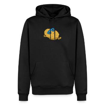 Pomme de terre avec lunettes de soleil Relaxing Pomme de terre - Sweat à capuche Premium bio Homme - noir - Devant - Nico (187cm)