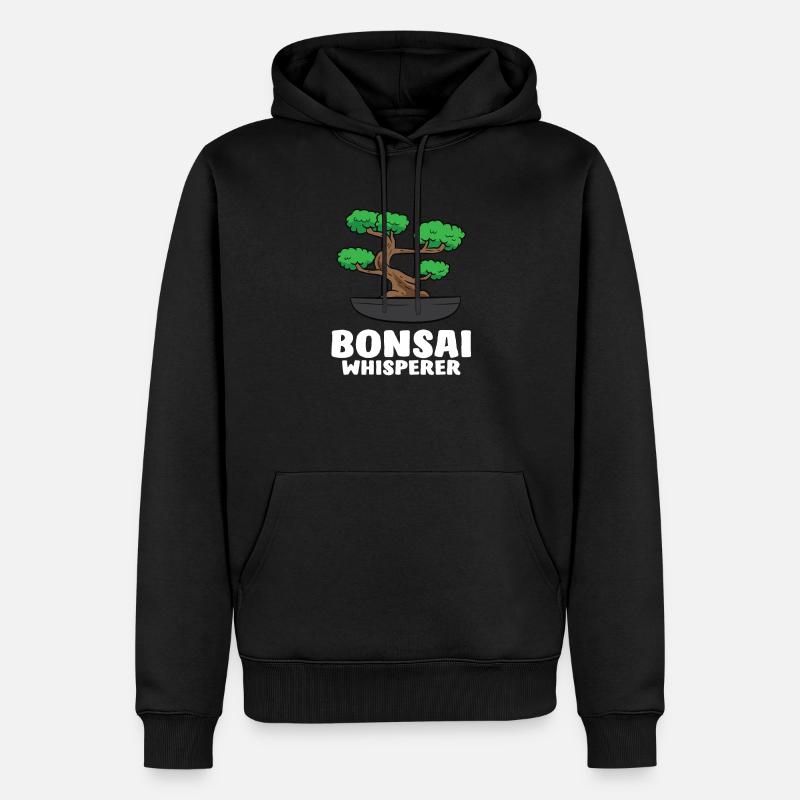 Chuchoteur de bonsaï - Sweat à capuche Premium bio Homme - noir