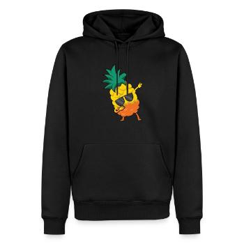 Dabbing Ananas Süße Ananas Frucht - Männer Premium Bio Hoodie - Schwarz - Vorne - Nico (187cm)