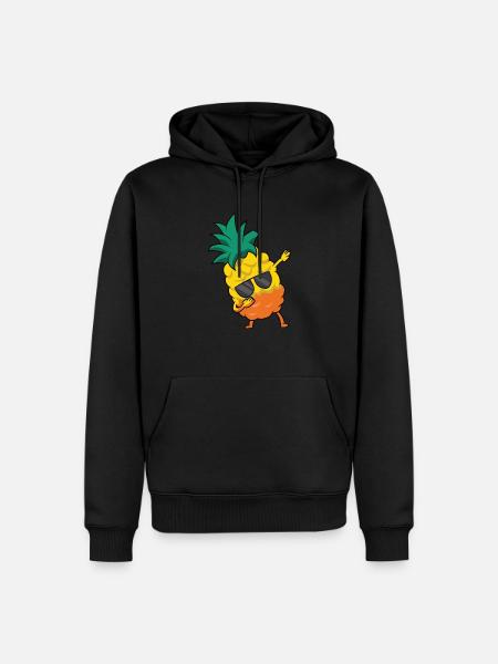 Pineapple Fruit Dabbing Pineapple - Men’s Premium Organic Hoodie - black