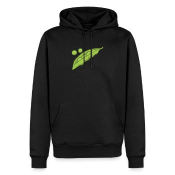 Erbsen Gemüse Geschenk Erbsen Kostüm - Männer Premium Bio Hoodie - Schwarz - Vorne - Nico (187cm)